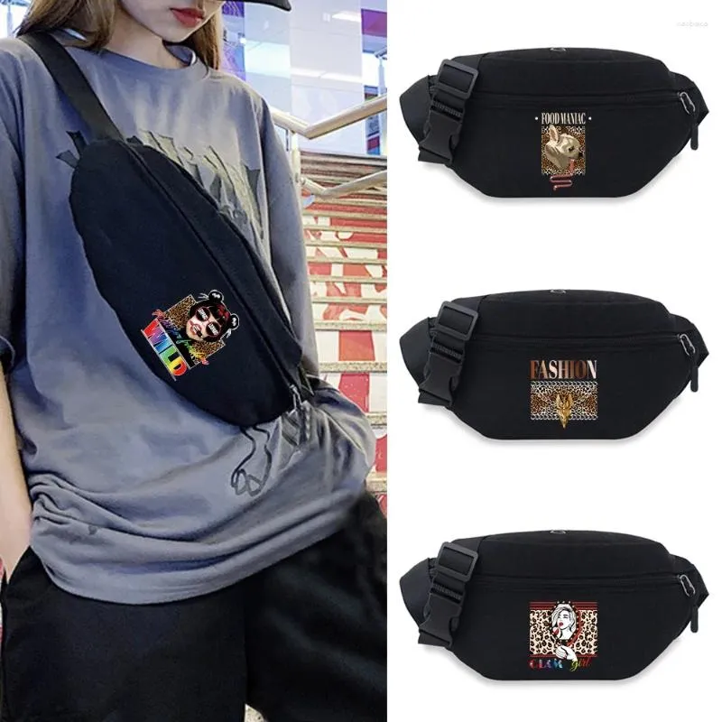 Bolsas de cintura Bolsa masculina Moda Fanny Pack Peito Esportes ao ar livre Crossbody Casual Feminino Feminino