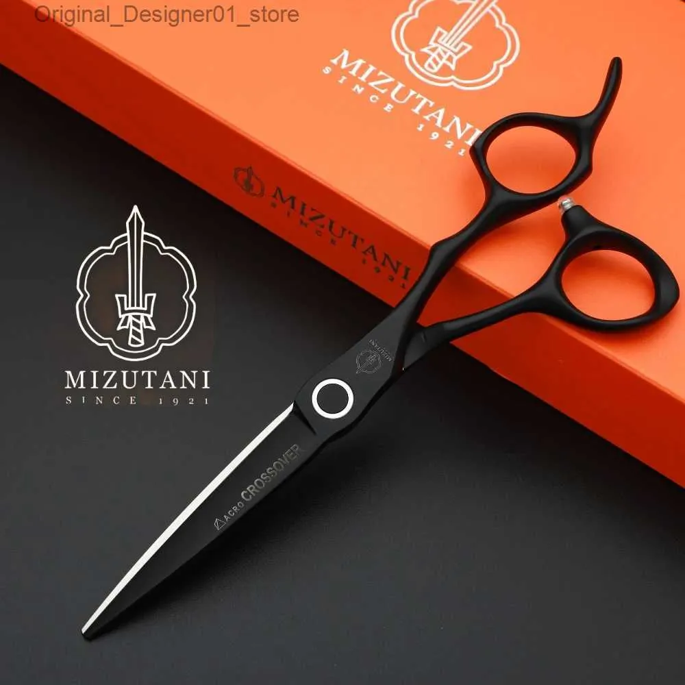 Tesoura de cabelo mizutani barbeiro barbeiro profissional de 6,0 polegadas VG10 barbeiro barbeiro Ultra Thin Barber Tools Q240426