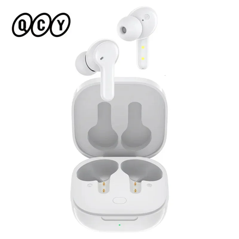 QCY T13 Bluetooth Headphone V5.1 Wireless TWS Earphone Touch Control Earbuds 4 Microphones ENC HD Call Headset Customizing APP 240419