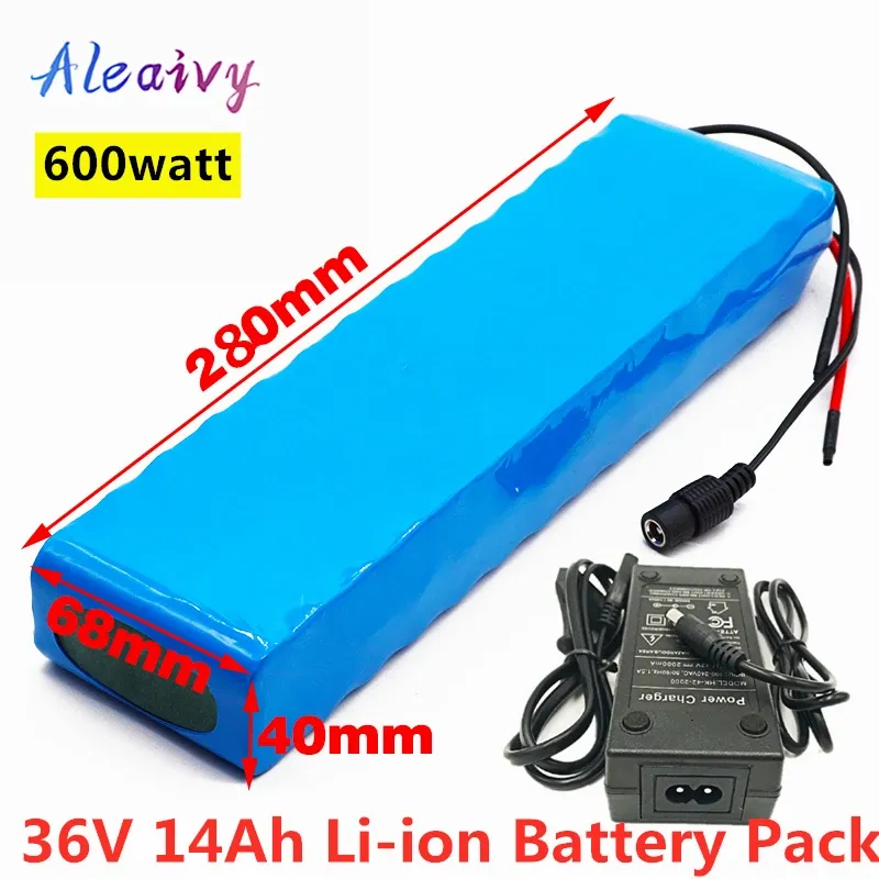 Part Aleaivy 36V 10Ah 600watt 10S3P lithium ion battery pack 20A BMS For xiaomi mijia m365 pro ebike bicycle scoot XT60 T plug