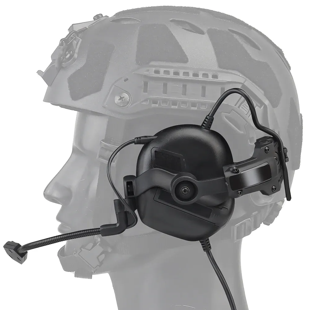 Akcesoria taktyczne zestaw słuchawkowy 5. generacji elektroniczne składanie dźwięku odbiór słuchawki Redukcja szumów z silikonowymi uszami uszu