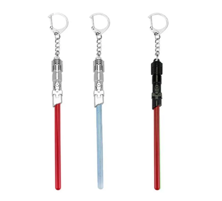 Keychains Arrival Movie Lightsaber Keychain Fashion Key Holder Ring For Fan039s Gift7637334