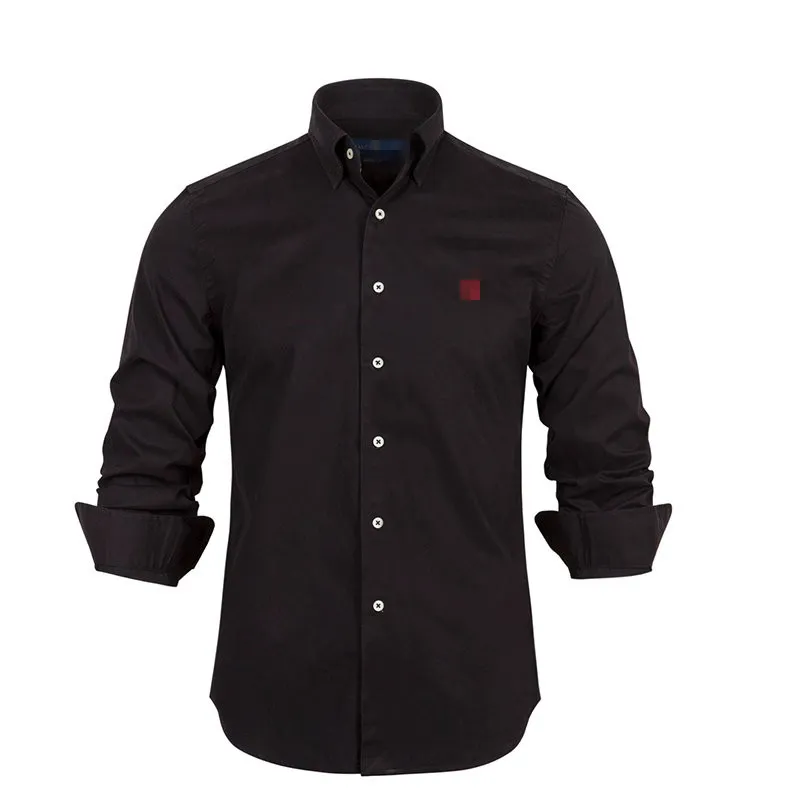 2024 Neue Mode langhärme schlanker Fit Herrenfarben Closer Shirt Designer hochwertiger purer Baumwollkleidung für Herrenkleidung für Geschäftshirt