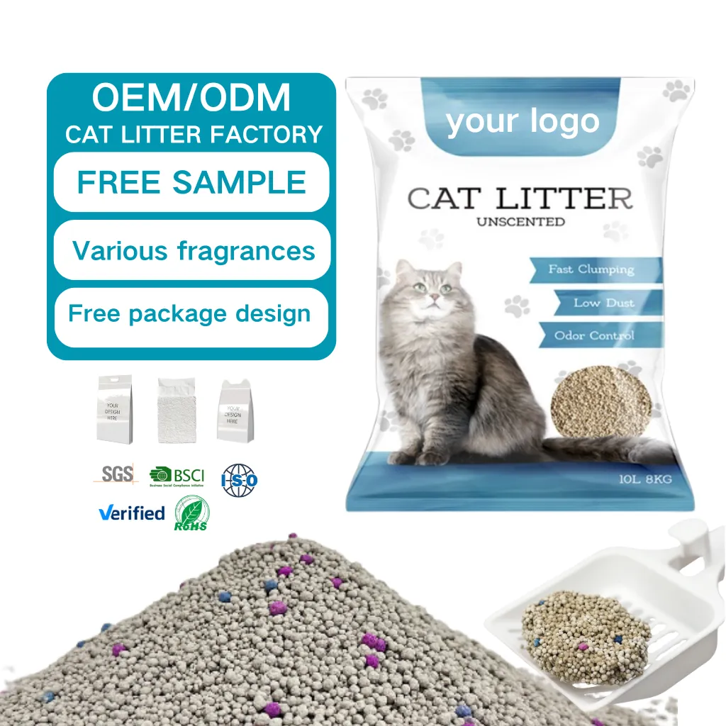 Premium Quality Clumping Kitty Litter Superior Odor Control