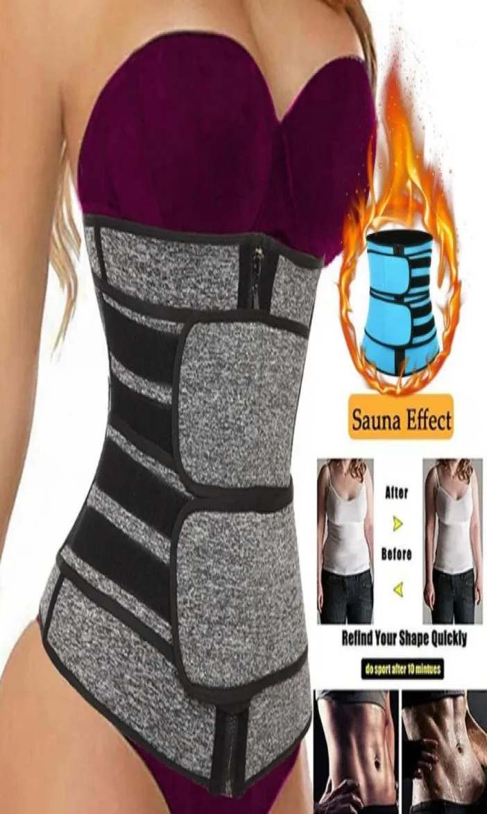 Waist Trainer Women Slimming Sheath Tummy Reducing Shapewear Belly Shapers Sweat Body Shaper Sauna Corset Workout Trimmer Belts19094602