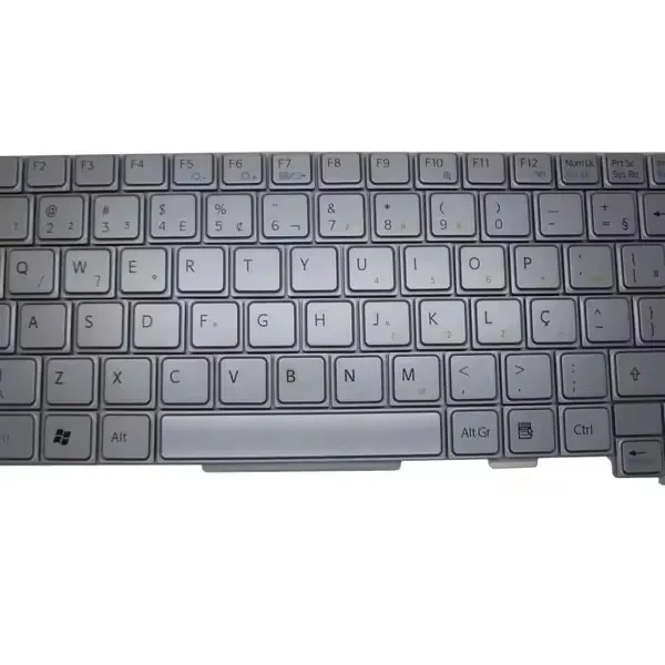 Laptop-tangentbord för Sony för VAIO TX VGN-TX HMB321YB35 147996211 BRAZILIAN BR SILVER NYTT