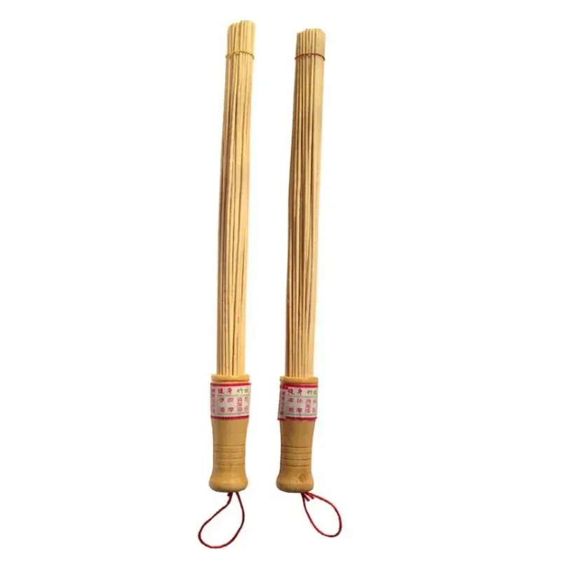 Nouveau Natural Bamboo Pat Fitness Sticks Massage Massation Masseur Hammer Sticks Fitness Fitness Pat Environmental Handlen Handwooden Handle Massager