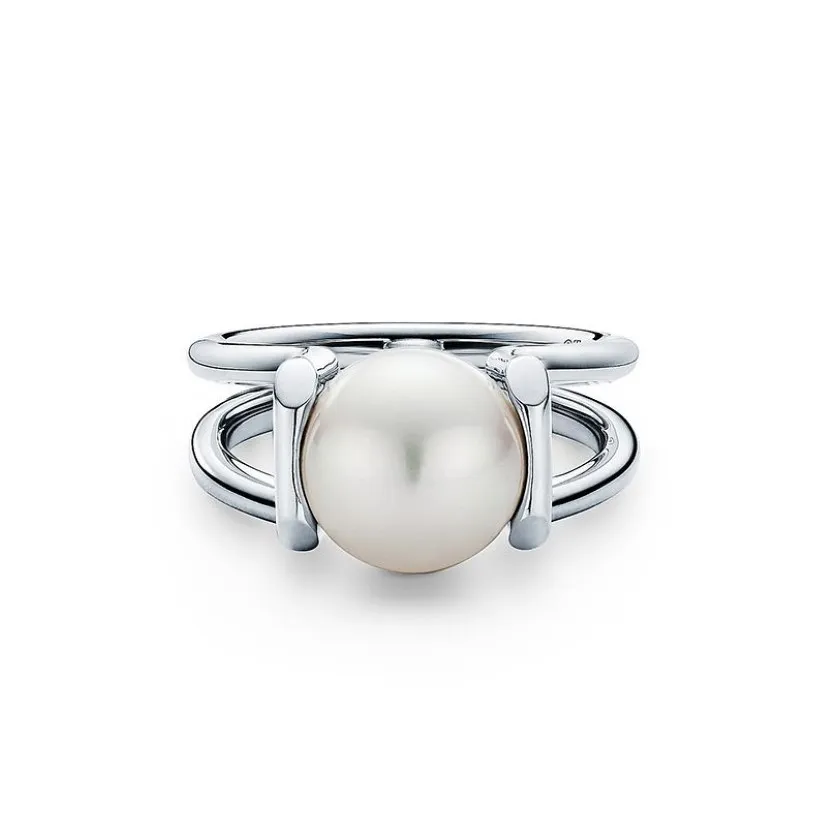 Europees merk goud vergulde hardkleding ring mode parelring vintage charmes ringen voor bruiloftsfeest vinger kostuum sieraden maat 6-8310e