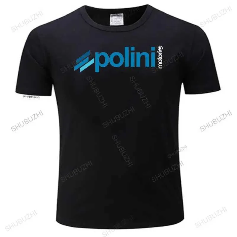 Herr t-shirts modemärke t-shirt herrar lös stil ts ny svart t-shirt polini Italy Scooter racer anpassade många färgtoppar unisex t-shirt t240425