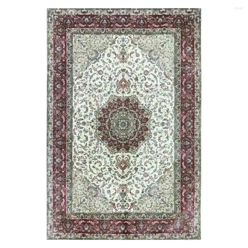 Carpets Persian Carpet Médaillon Handmade Floral Bedroom Tapis Classic Oriental Tapis pour le salon Taille 6.56'X9.84 '