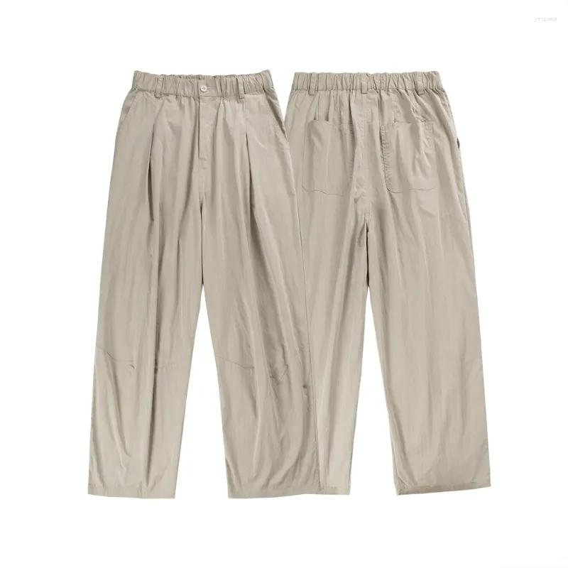 Pantaloni da uomo primavera estate maschi streetwear moda sciolto brandelli di ghiaccio casual cargo pantaloni da donna dritta