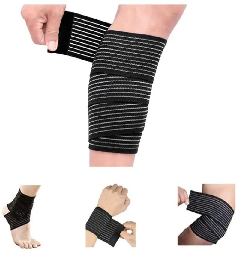 1Pcs Elastic Bandage For Wrist Calf Elbow Leg Ankle Protector Compression Knee Support Sports Bandage Strap Fitness Safety2290041