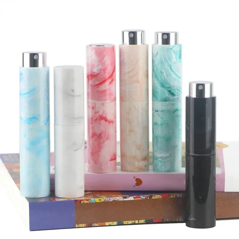 new 10ML Marble Pattern Perfume Atomizer Bottle Portable Spray Bottle Refillable Travel Size Empty Perfume Sprayer Distributor - for