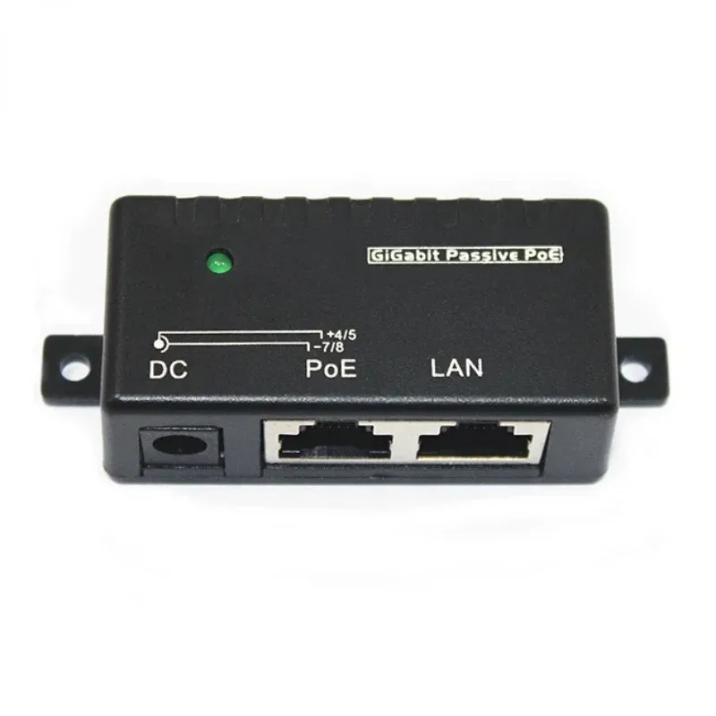 ANPWOO Security Power Over Ethernet Gigabit PoE Injector Single Port a Midspan For Surveillance Camera