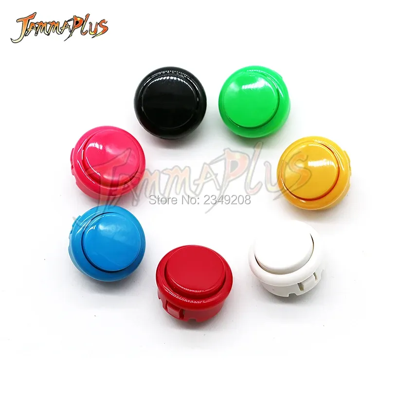 Gracze 50pcs Kopiuj przycisk SANWA 24 mm 30 mm PC PC PS Zero Delay Arcade Gra Joystick DIY Partie