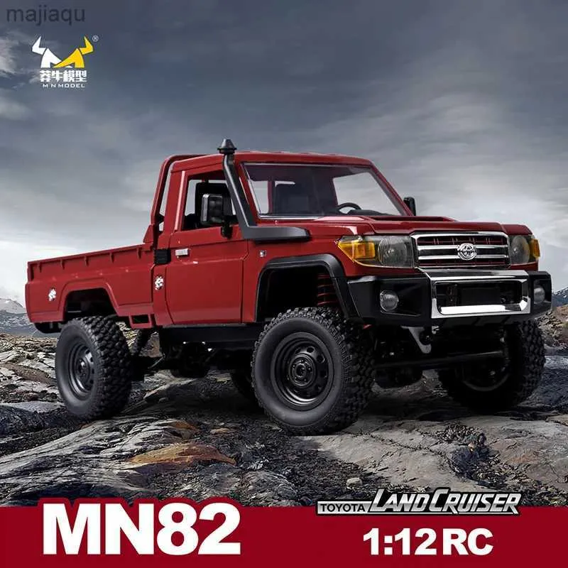 Электрический/RC CAR MN82 RC Truleed Полноразмерный пикап 1 12 2.4G 4WD LC79 Дистанционное управление скалоло