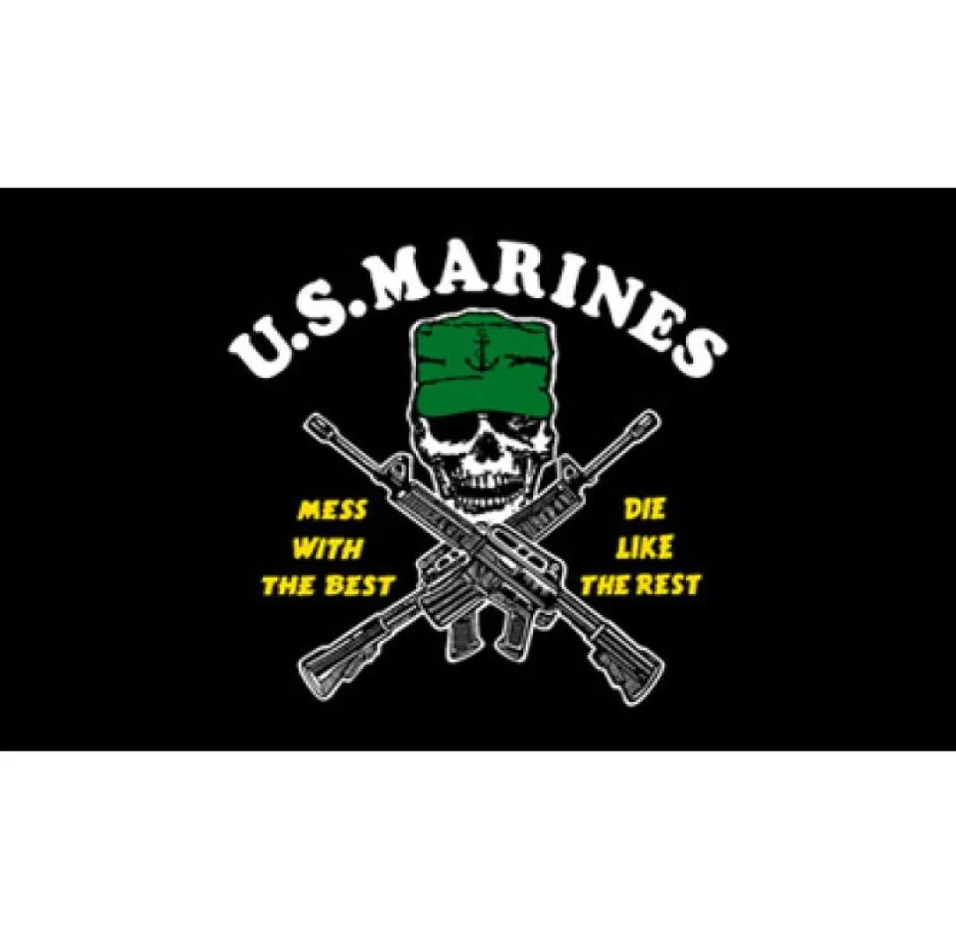 90x150cm black US Marine Corps flag USMC whole direct factory 3x5fts5904406