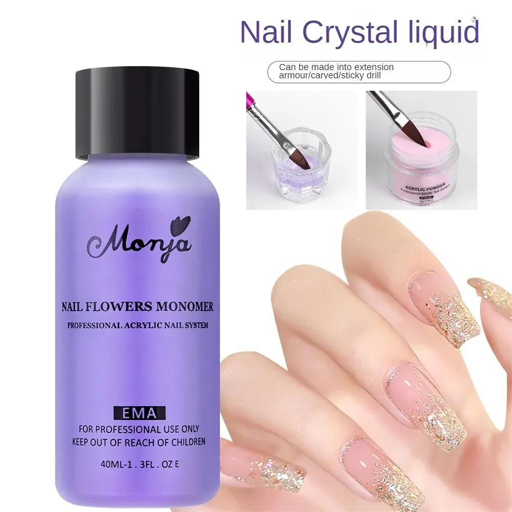 Liquids 1~5PCS Nail Enhancement Crystal Solution 40ml Nail Extension Easy To Use Crystal Liquid Convenient Manicure Tool Diy Odorless