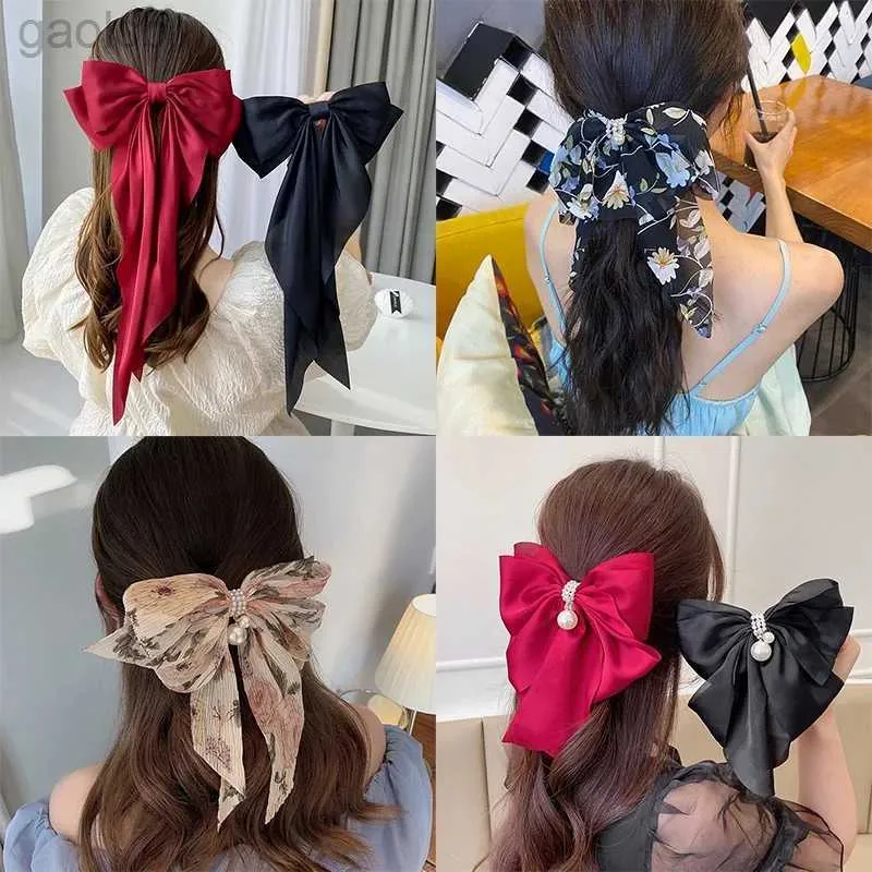 Clip per capelli Barrettes Aishg Red Bowknot Hairpin Fashi