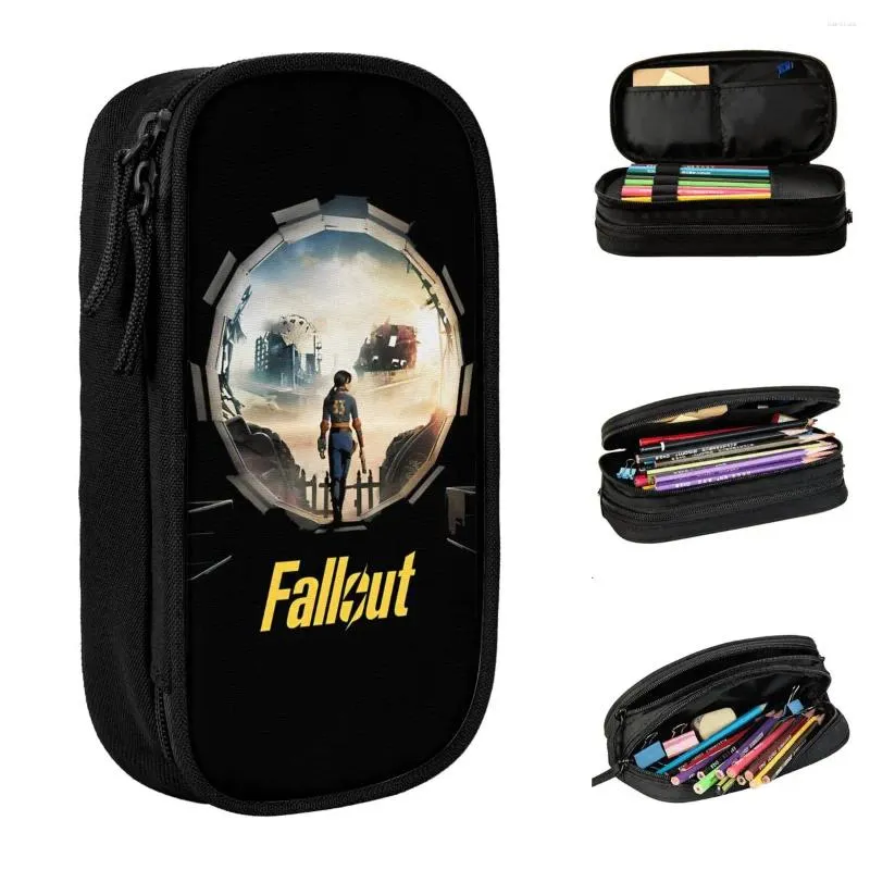 Fallouts Tv Show 2024 Pencil Case Fashion Pen Holder Bag Girls Boys Big Capacity Students School Zipper Pouch