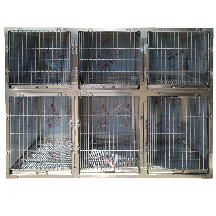 Buy Large Dog Cage: Heavy Duty Stainless Steel Folding Pet Cage