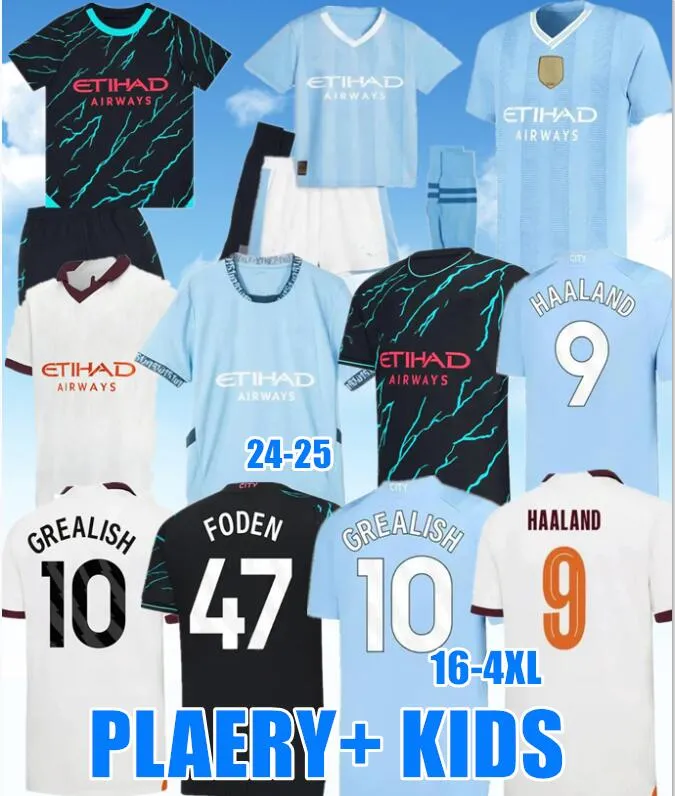 24-25 HAANAND MAGLIA DI SOCCIO ANNO DI DRAGON GVARDIOL MANS Cities Grealish Alvarez Fan Player Versi