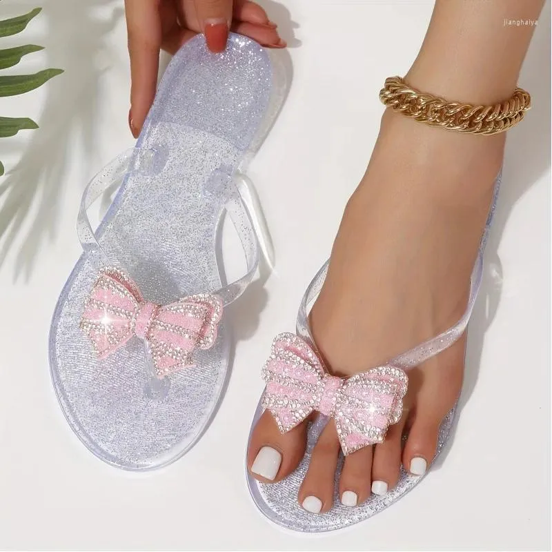 Sapatos casuais Flipe feminino Flip Fashion Clip Toe Slide Flor Summer Summer Beach Outdoor Slides