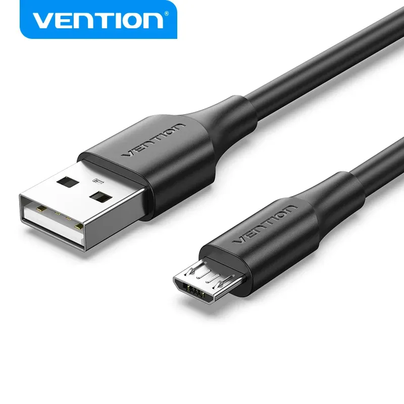 Tillbehör Vention Micro USB -kabel 3A Snabbladdning av USB -datakabel Laddningskabel för Samsung HTC LG Android Tablet USB -tråd