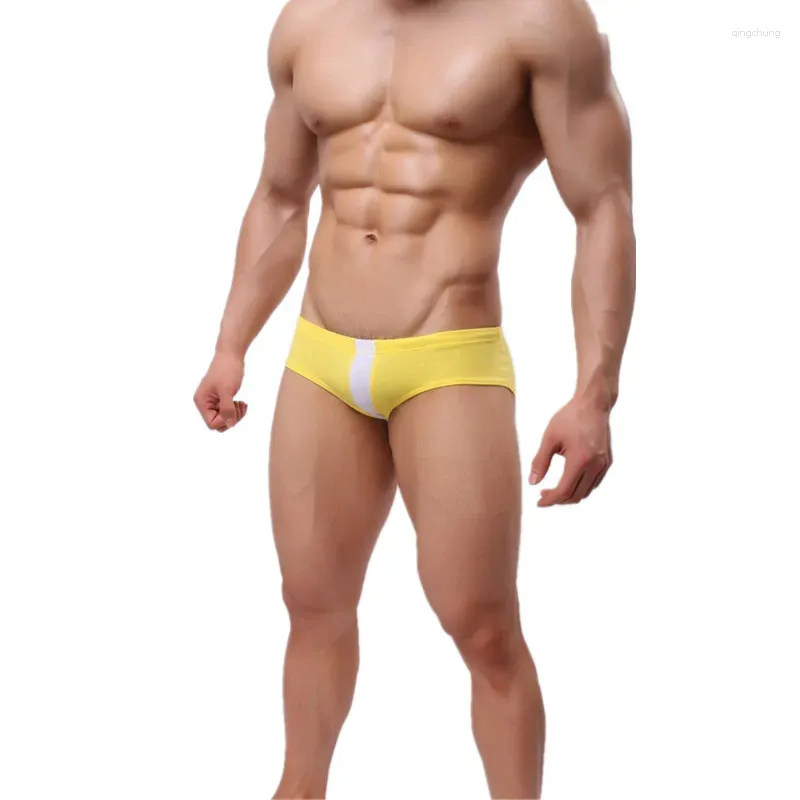 Underpants sexy Männer Unterwäsche gestreifte Patchwork -Briefs Komfort Herren Cuecas Bikini unter Verschleißhöschen für männlich