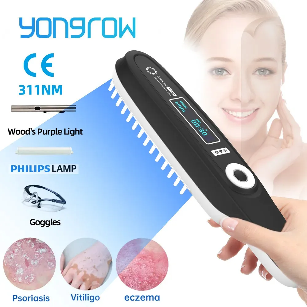 Yongrow UVB Ultraviolet Potherapy Instrument Vitiligo Traitement lampe laser Psoriasis 240424