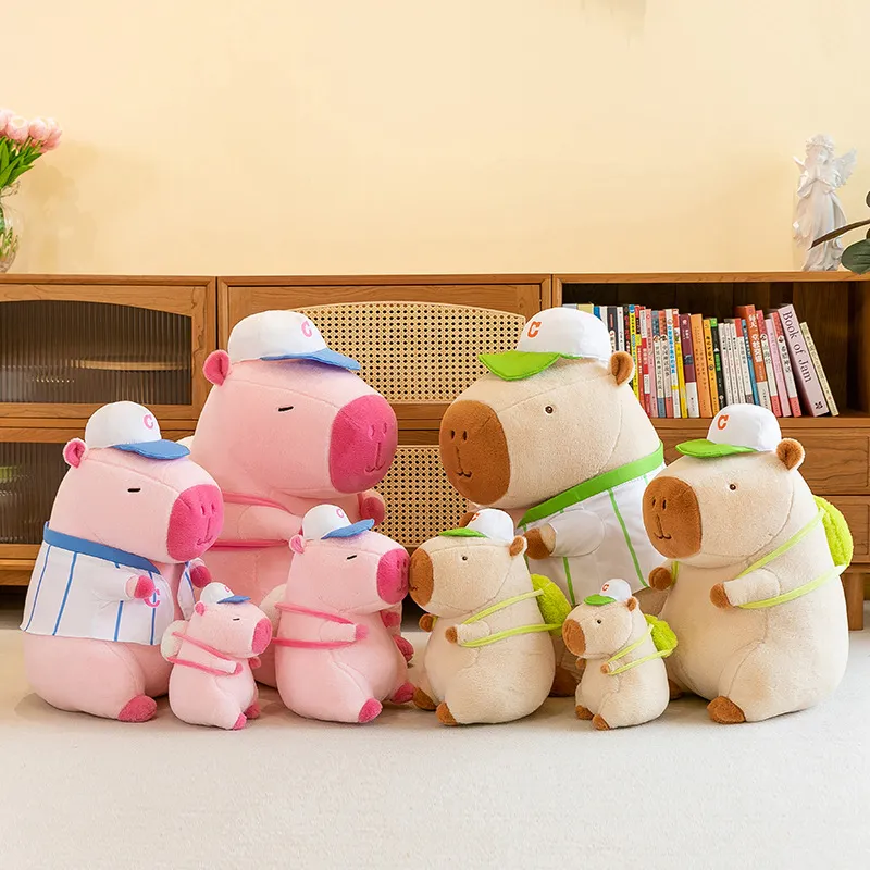 Nieuwe Kapibala Sport Pink Pruppoise Doll Gifts Girl Paren Verjaardagsgeschenken Plush speelgoedgeschenken Groothandel Groothandel