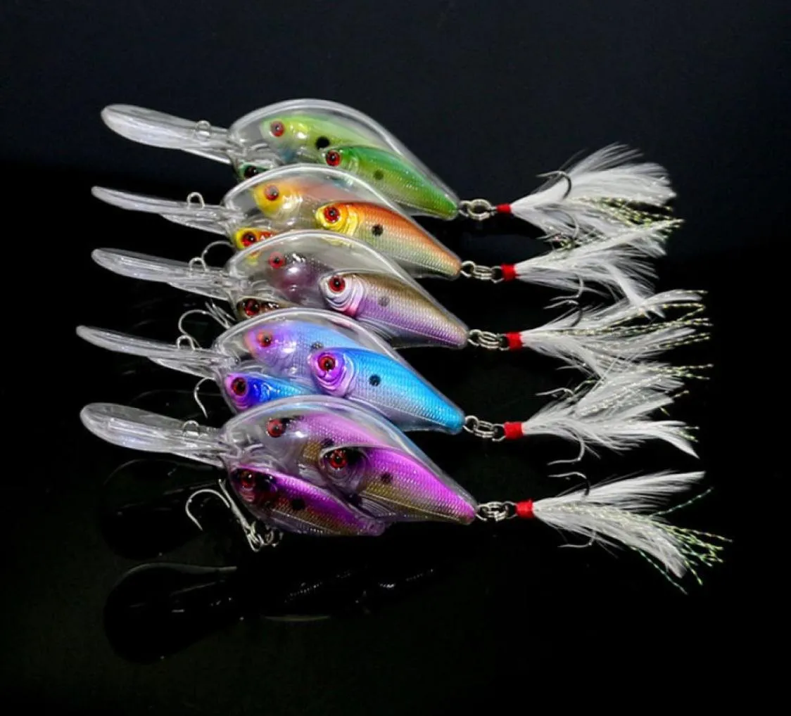 Threadfin Shad Crankbait Fly Fishing Hard Lures 97cm 18G 3D Eyes Live Target Bait for Bass Fishing1165895