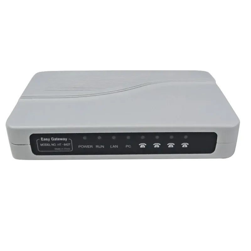 Tillbehör DBL 2FXS Gateway Ata Analog VoIP Ata Analog Terminal Adapter Inbyggd H.323 SIP Support Fax för analog telefon