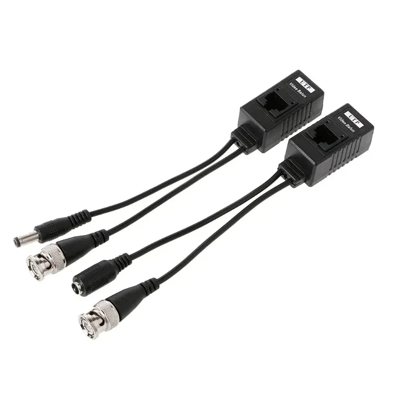 Escam 1 para BNC do RJ45 pasywna zasilanie wideo + transceiver audio balun dla kamery CCTV