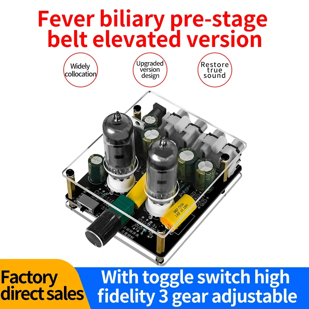 Verstärker DC1216V 6J3 HiFi -Rohrverstärker Stereo Elektronikrohr Vorverstärkerverstärker -Verstärker -Modul Gallenmodul Amp Volumenverstärker