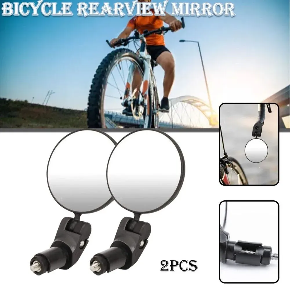 Accessories New Bicycle Bar End Mirror 360° Rotating Rearview Mountain Bike Rear View