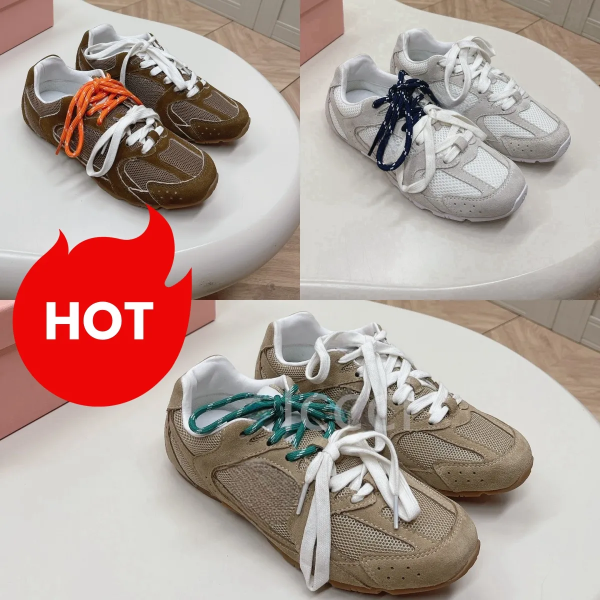 Neue Modedesigner Laufschuhe 530 Co-Branded Suede Sneakers Männer Frauen Wanderschuh weiße Zimt Outdoor-Serie CMG