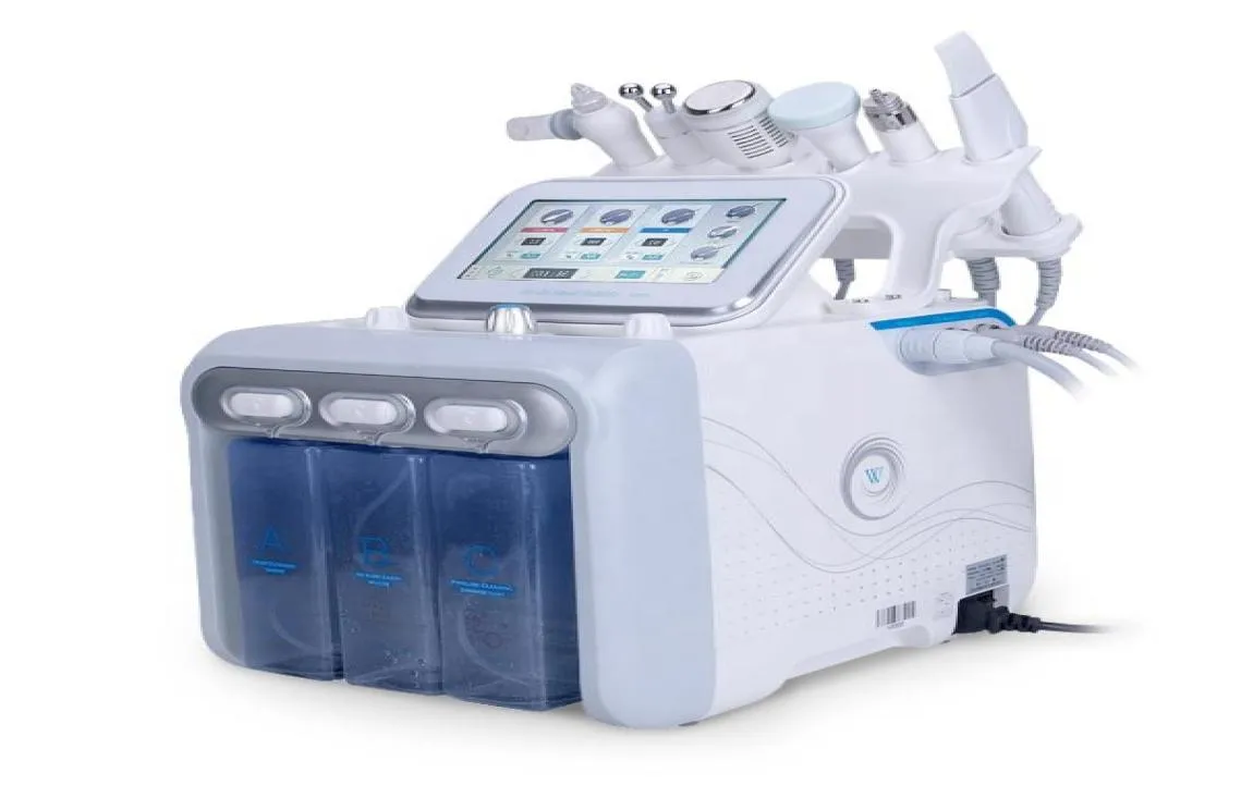 Multifunctionele microdermabrasie van hoge kwaliteit 6in1 H2O2 kleine bellenmachine Water Mill Skin Skin Oxygen Facialy Care schoonheidsinstrument8558264