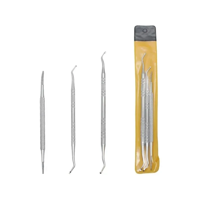 NOUVEAU 3PCS TOE CORCHE CORCHE CORCE INCROWN DOUBLE DOUBLE INGROWN TOE CORRECTION DU FICHIER DE CORRECTION