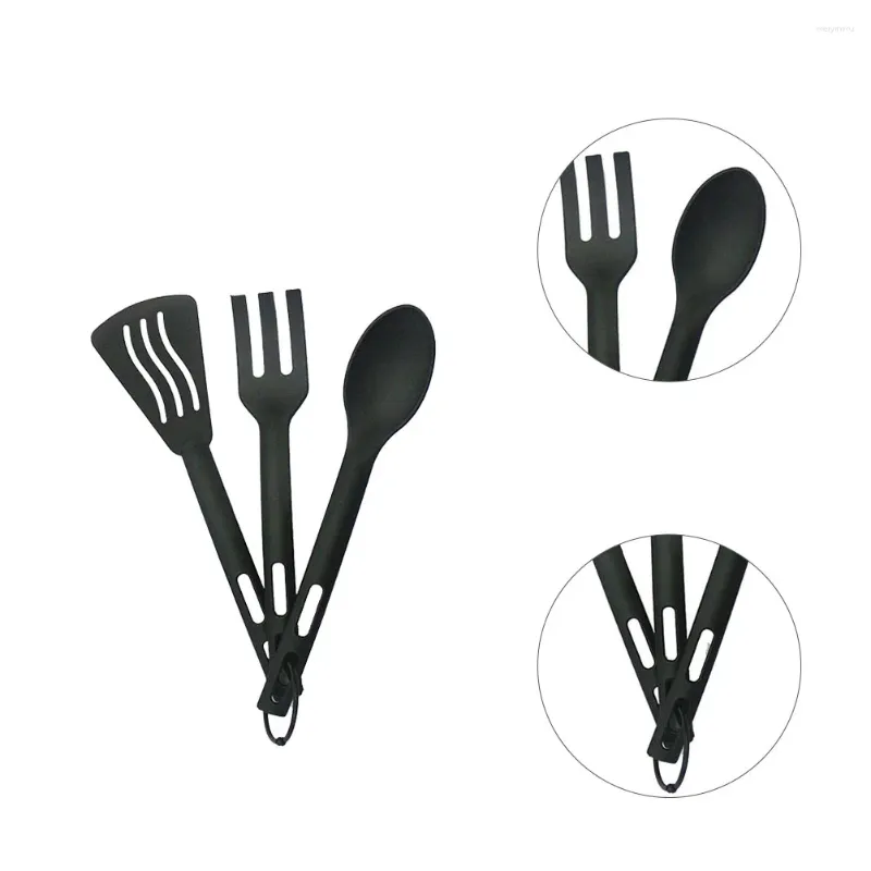 Conjuntos de utensílios de jantar Conjunto de talheres Kit Conveniente Home Tableware Reutilable Camping Viagem Utensílios de viagens Falhas de colher de talheres de talheres da cozinha