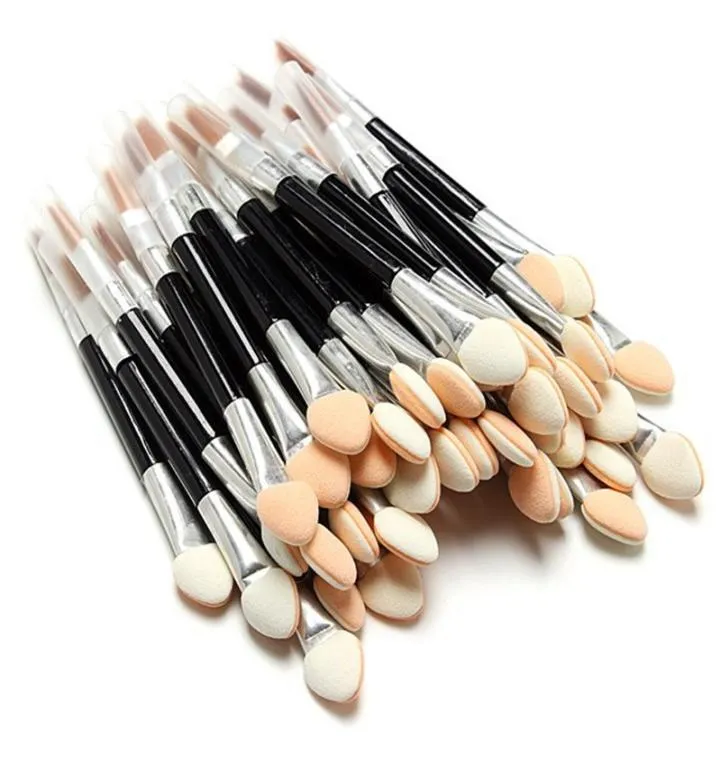 Brosse à paupières jetable Double face à éponge en nylon Maquée Brosses d'ombre pour les applicateurs cosmétiques MakeUp5438750