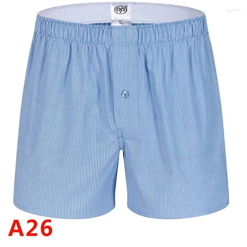 Underwear casual da pugile casual da uomo inpants pantaloni a placche sciolte di cotone puro sono traspiranti e freschi