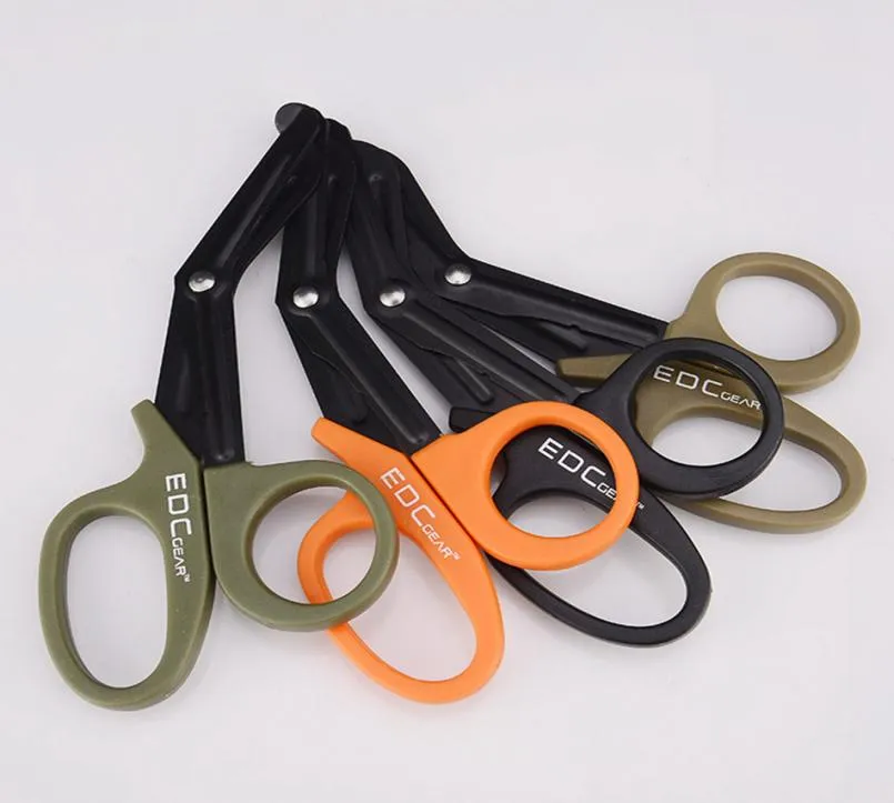 Utomhus Gear Tactical Rescue Scissor Trauma Gaza Emergency Shears Letter Print Outdoor Paramedic Bandage At Home LJJA32963899755