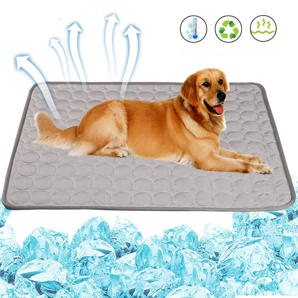 Dog Cooling Mat Extra Large Summer Pet Cold Bed for Small Big Dogs Cat Durable Blanket Sofa Cat Ice Pad Blanket Pet Accessories 240425