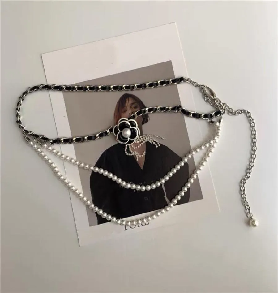 Women Belt Fashion Metal Chain Waist Chain Luxury Chain Camellia Decorative Vintage Designer Belt55551681