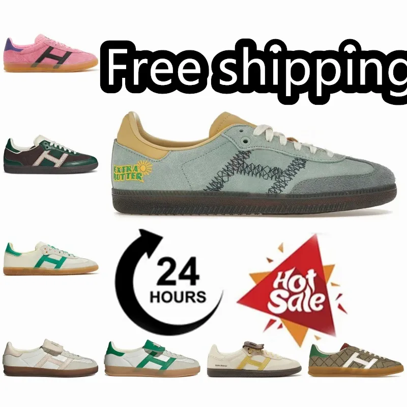 2024 Designer Leopardskor Män Kvinnor Navy Gum Night Shadow Brown Black Green White Grey Casual Shoe Sports Sneakers Clearance Free Frakt