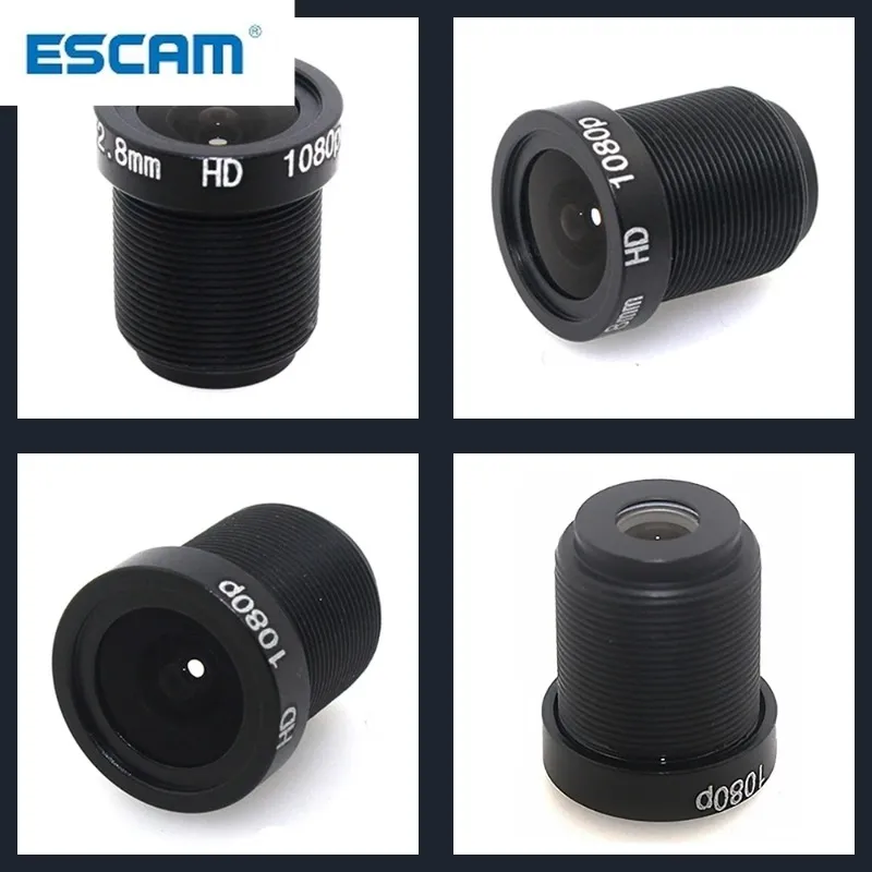 2024 새로운 ESCAM 1080P 2.8/3.6/6mm CCTV 렌즈 보안 카메라 렌즈 M12 2MP 조리개 F1.8, 1/2.5 "이미지 형식 감시 카메라 렌즈 HD ESCAM 용 보안 카메라 렌즈 2MP