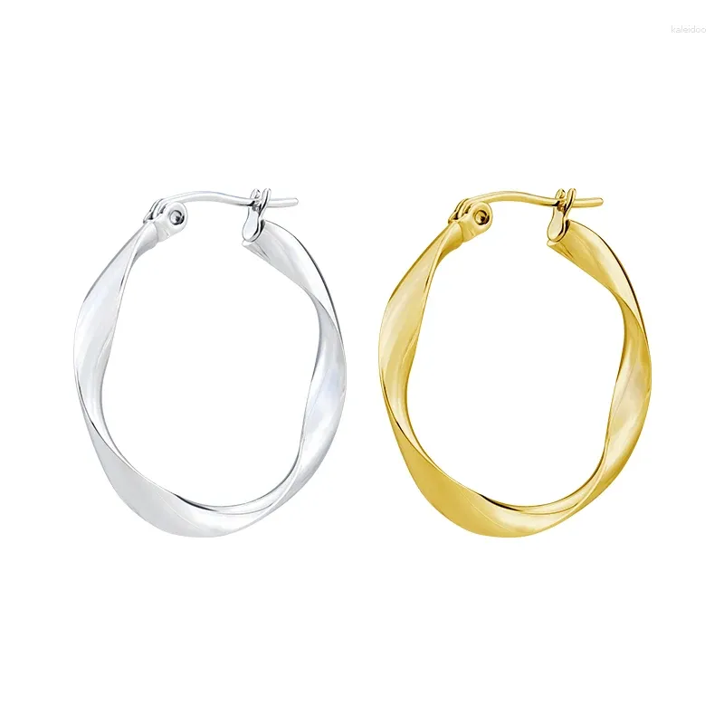 Boucles d'oreilles cerceaux Fashion Distortion Interweave Twist Metal Circle Géométrique Round pour femmes Accessoires Retro Party Bijoux