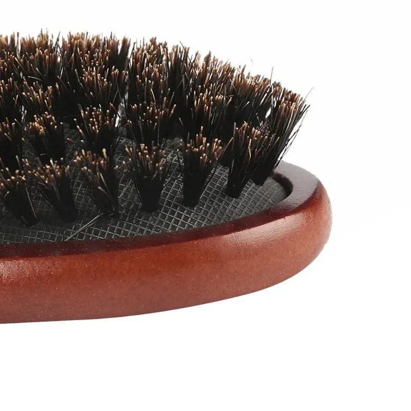 Oval Long Boar Bristle Hairdressing Hair Comb Anti-static Hair Scalp Massage Comb Hairbrush Salon Hair Brush Styling Tool