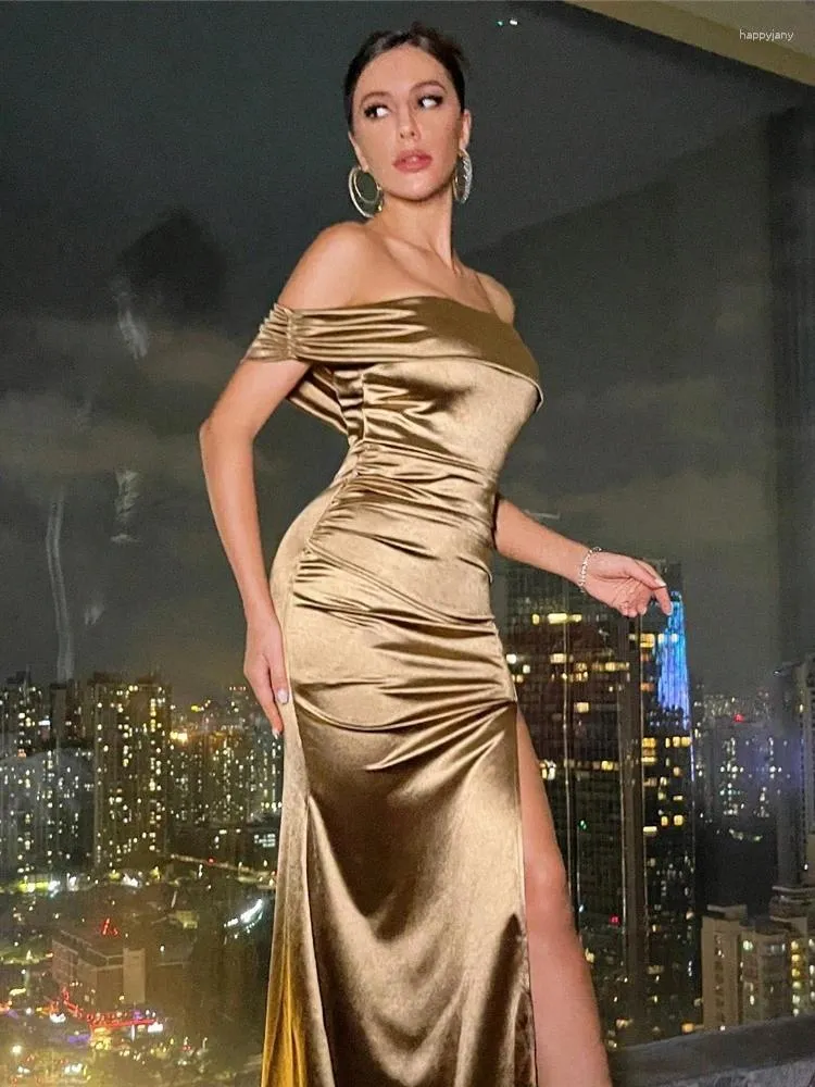 affordable formal dresses near me Spaghetti Strap V Neck Silver Prom Dresses with Slit Cheap Sexy Formal  Dress ARD1738